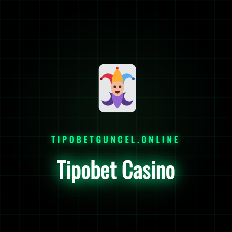 Tipobet Casino lobi ekranında popüler slot oyunları ve masa oyunları