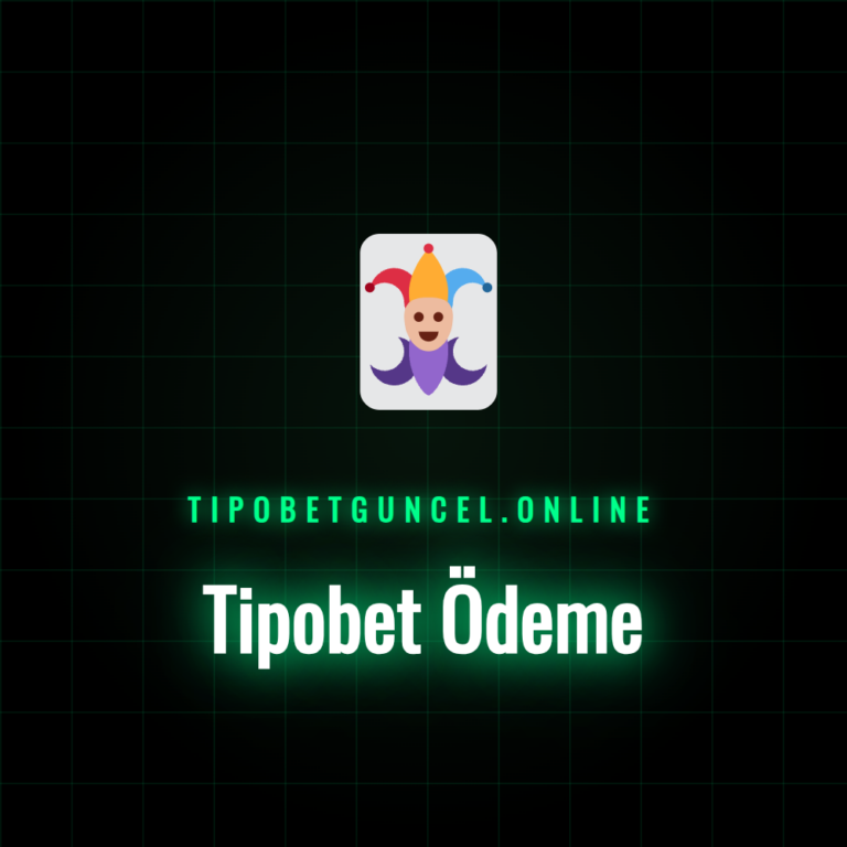 Tipobet ödeme yöntemlerini gösteren bir ekran görüntüsü