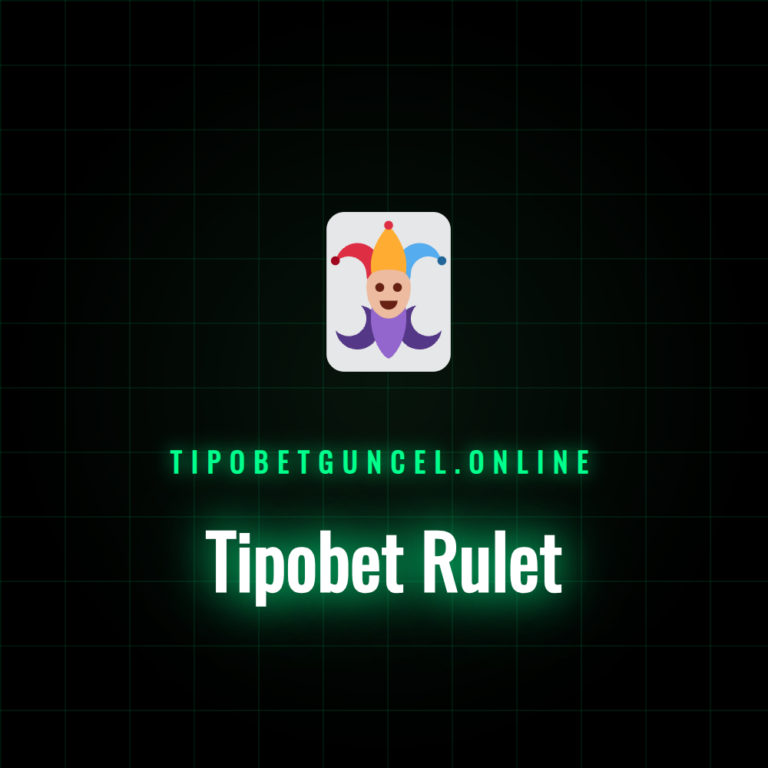 Tipobet Rulet masasında dönen çark ve bahis seçenekleri